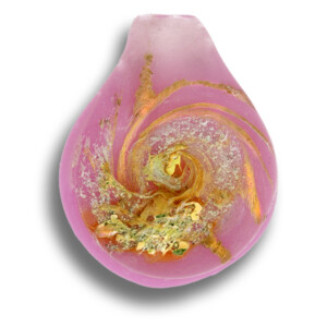 Pink & Gold Cremation Keepsake Pendant