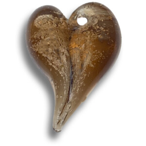 Honey Cremation Heart Pendant