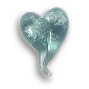 Turquoise Cremation Heart Pendant