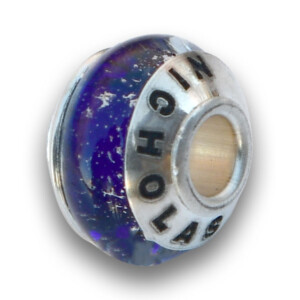 Deep Blue Cremation Keepsake Bead